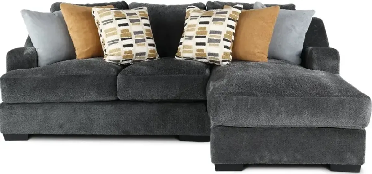 Challenger Graphite Gray 2 Piece Sectional