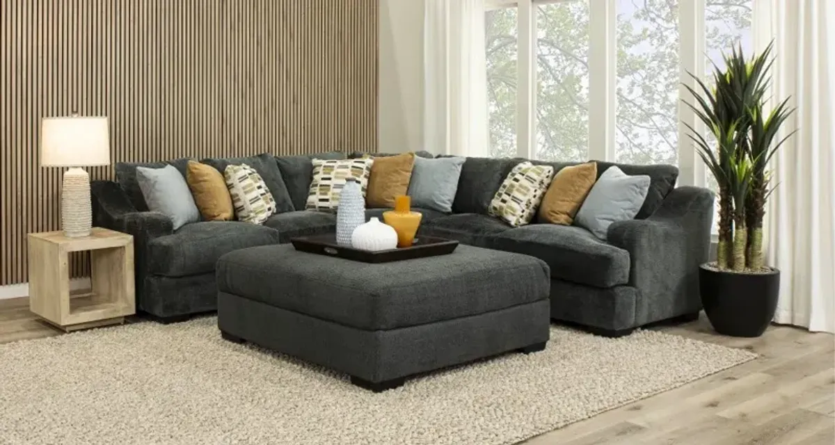 Challenger Graphite Gray 3 Piece Sectional