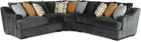 Challenger Graphite Gray 3 Piece Sectional