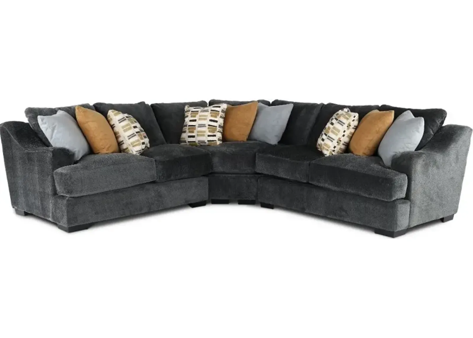 Challenger Graphite Gray 3 Piece Sectional