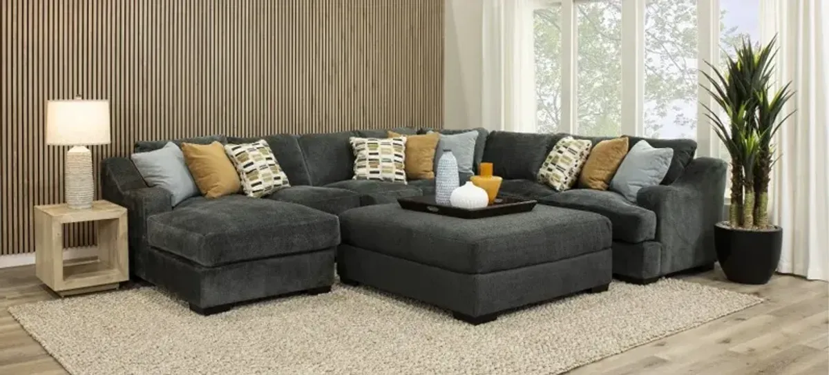 Challenger Graphite Gray 4 Piece Sectional