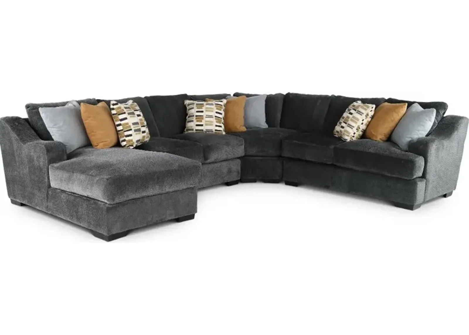 Challenger Graphite Gray 4 Piece Sectional