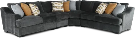 Challenger Graphite Gray 4 Piece Sectional