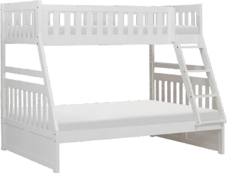 Oakley White Twin-over-Full Bunk Bed