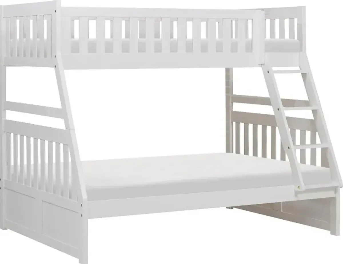 Oakley White Twin-over-Full Bunk Bed