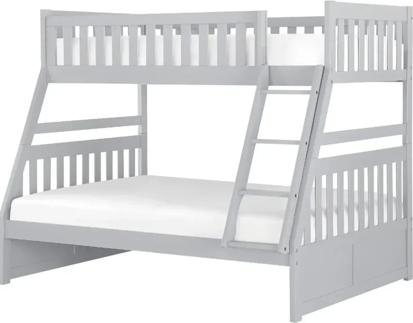 Oakley Gray Twin-over-Full Bunk Bed