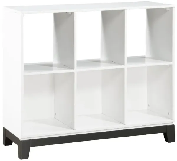 Jordan White 6 Shelf Bookcase