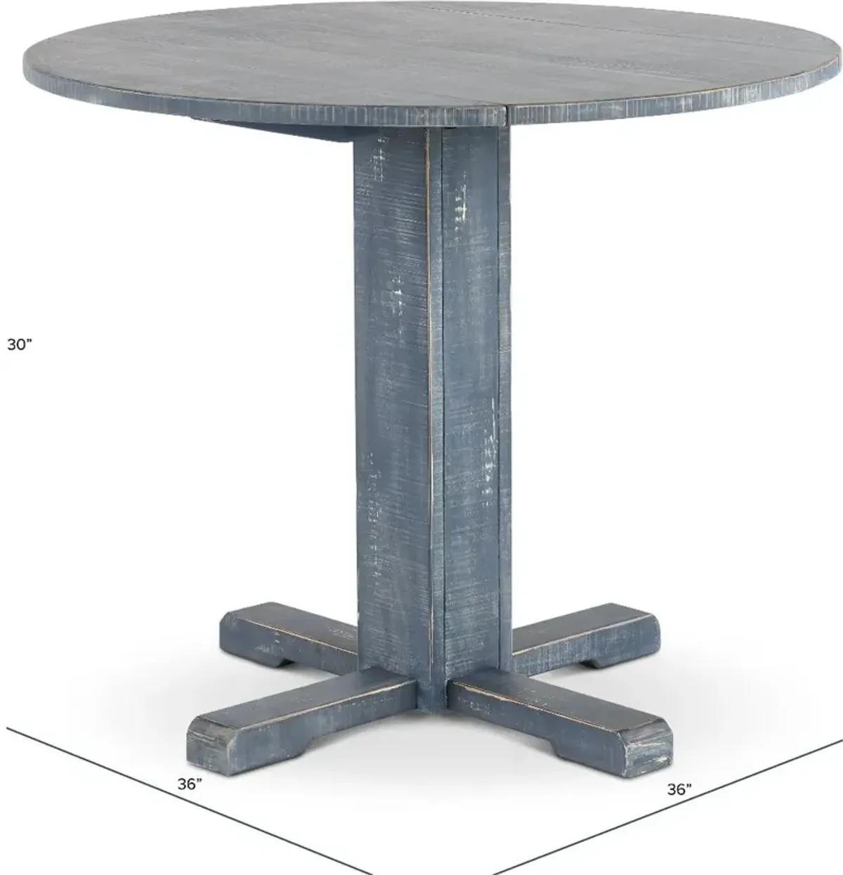 Beach Haven Blue Drop-Leaf Dining Table