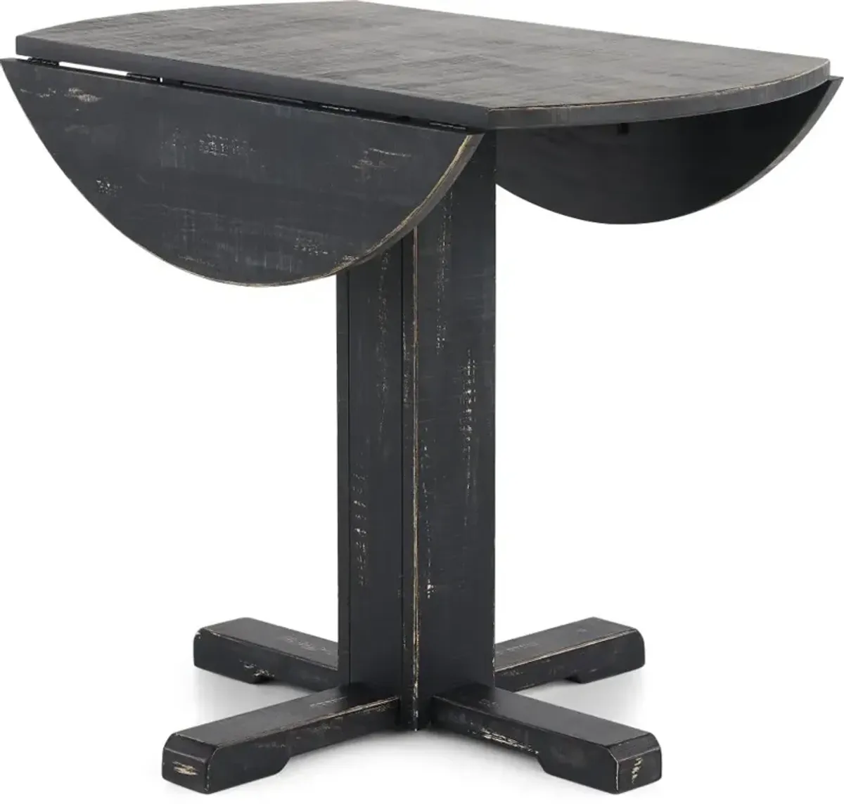 Beach Haven Black Drop-Leaf Dining Table