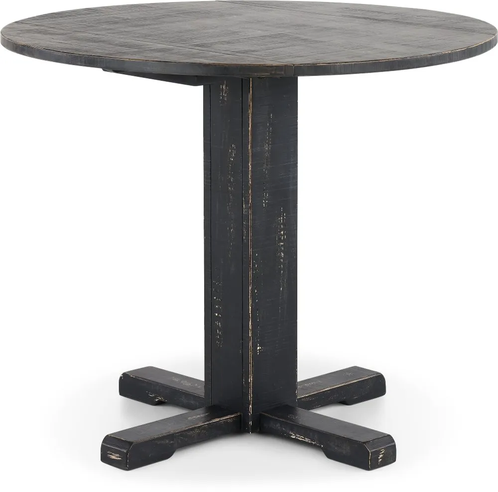 Beach Haven Black Drop-Leaf Dining Table