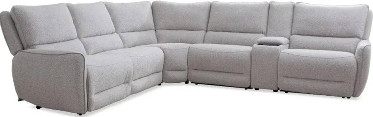 Stellar Bloke Cotton 6-Piece Power Reclining Sectional