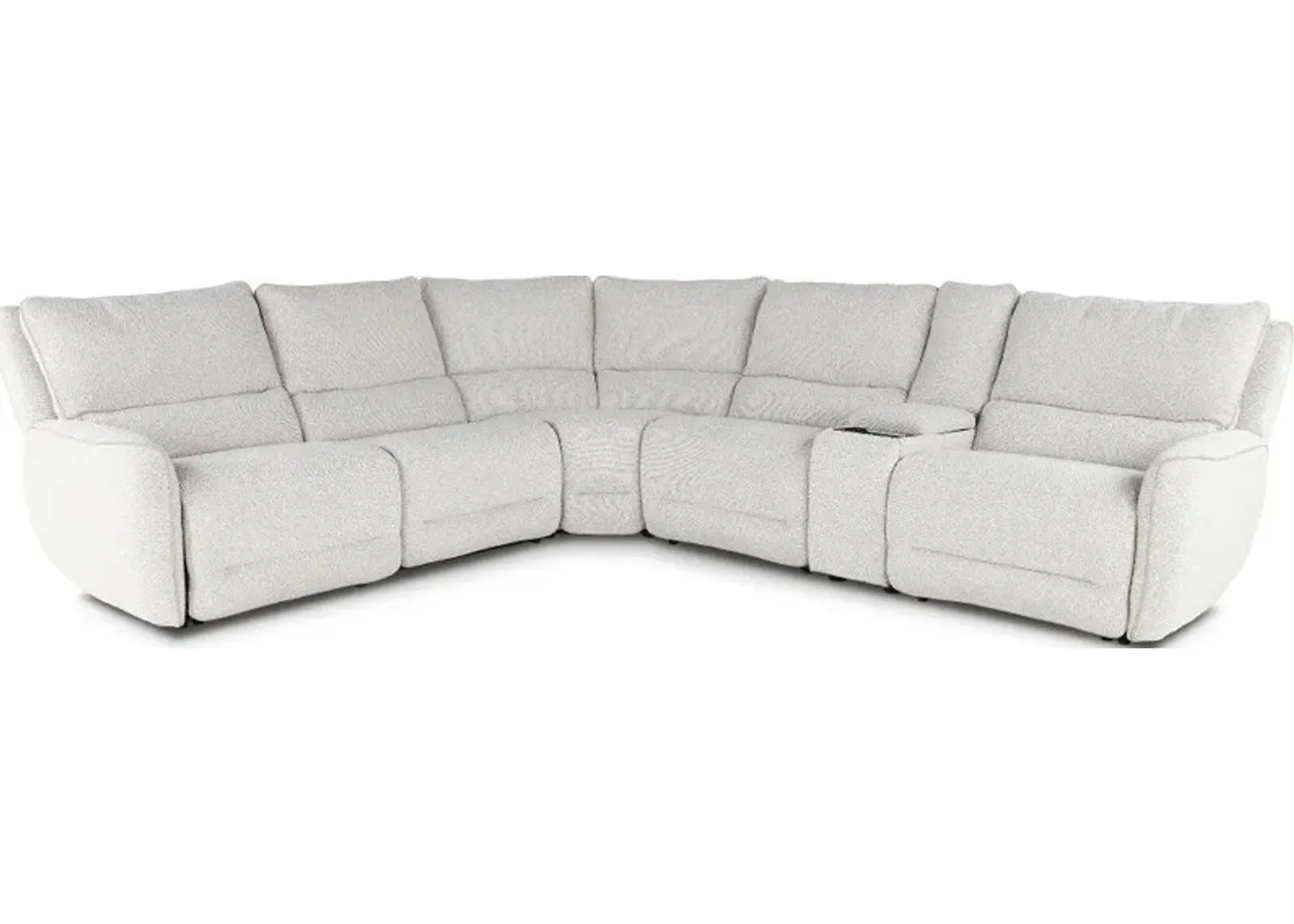 Stellar Bloke Cotton 6-Piece Power Reclining Sectional