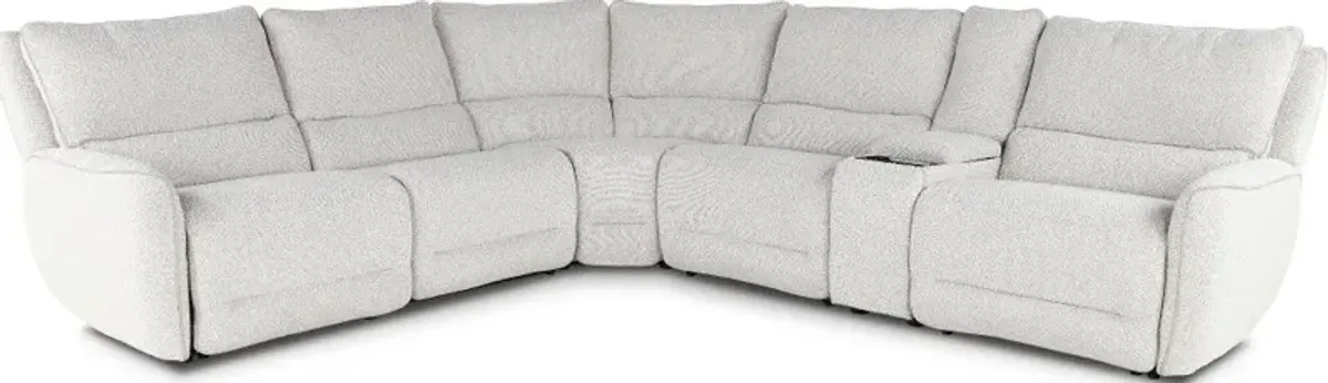 Stellar Bloke Cotton 6-Piece Power Reclining Sectional