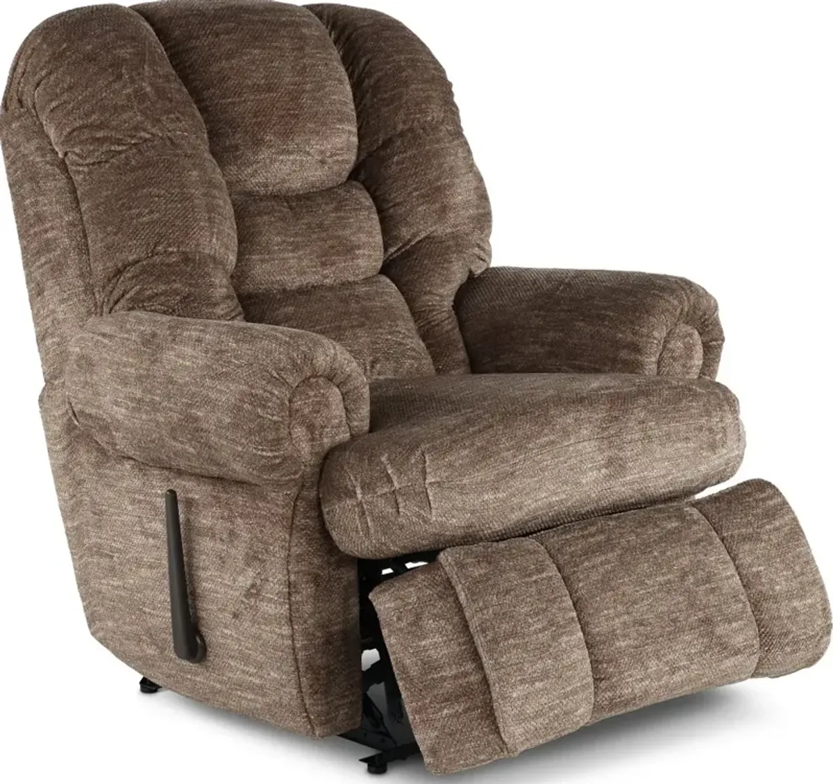 King Comfort Camel Brown Big and Tall Recliner