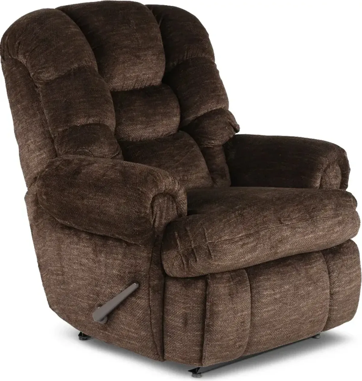 King Comfort Fudge Brown Big and Tall Recliner