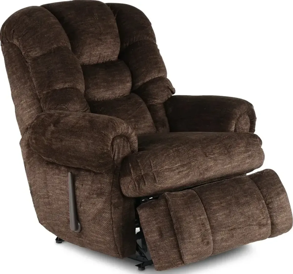 King Comfort Fudge Brown Big and Tall Recliner