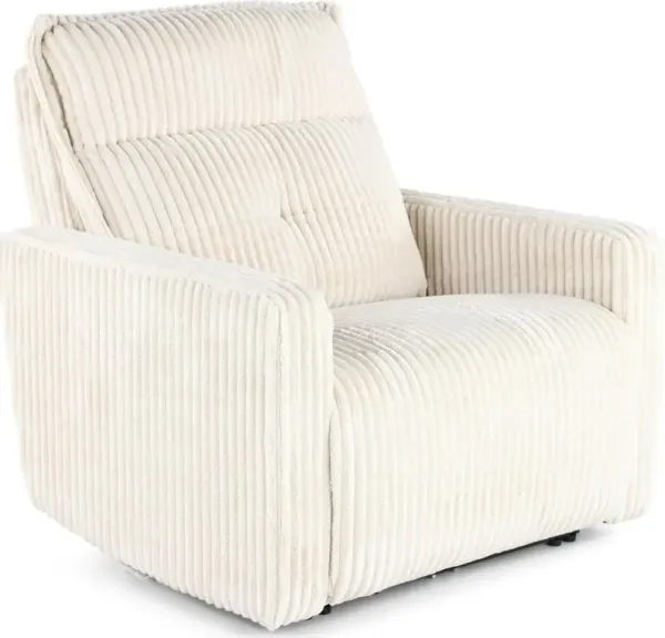 Dawson Ivory White Power Recliner