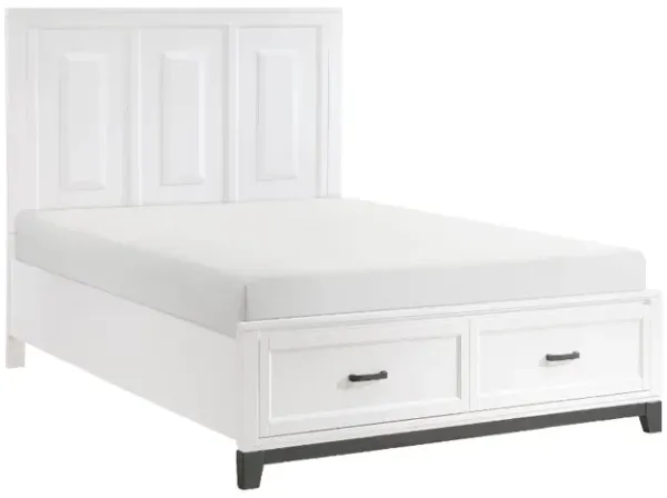 Jordan White Twin Storage Bed
