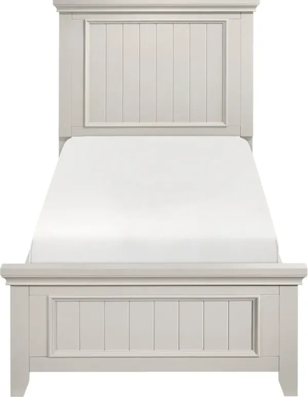 Donahue Off-White Twin Bed