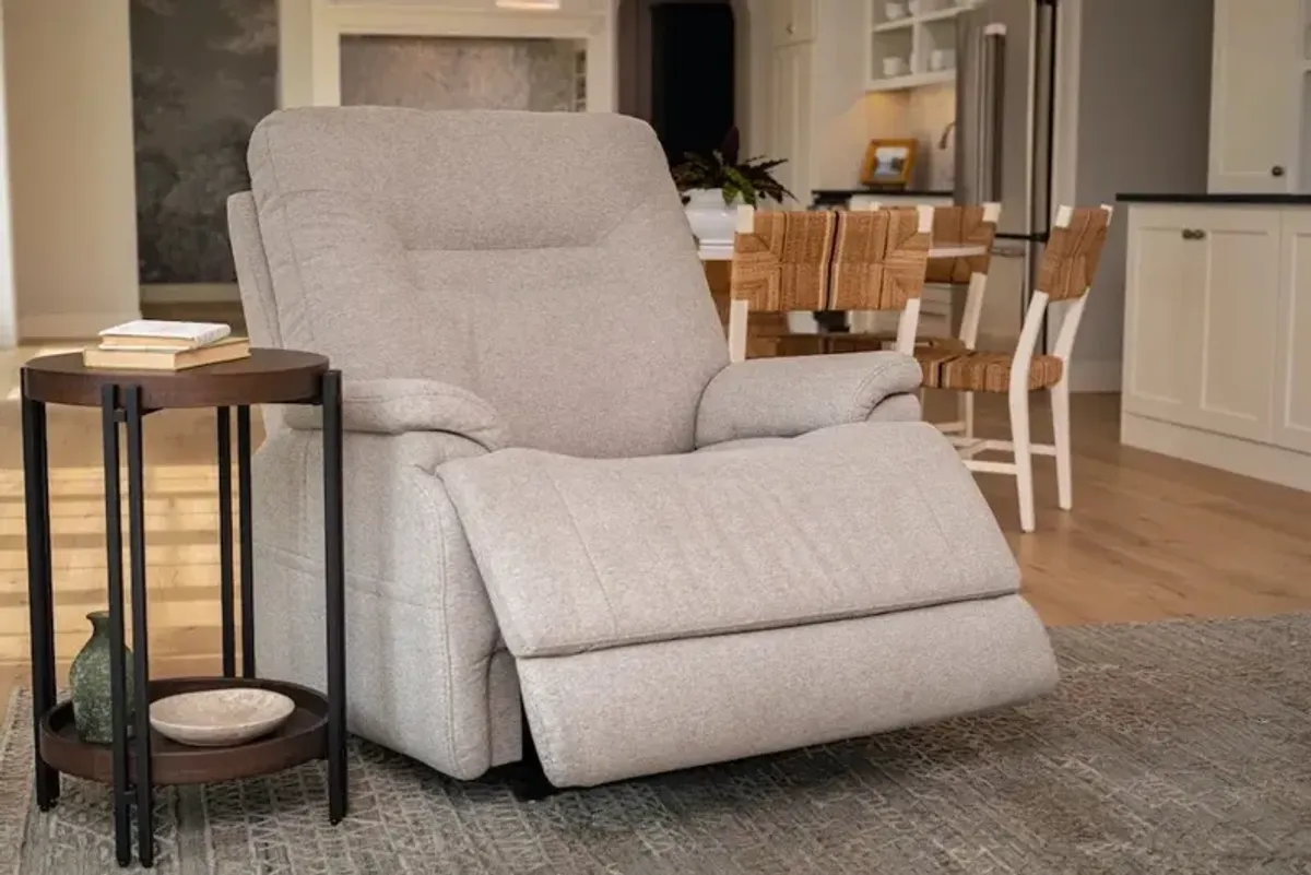 Zecliner Dove Gray Power Recliner with Power Lift