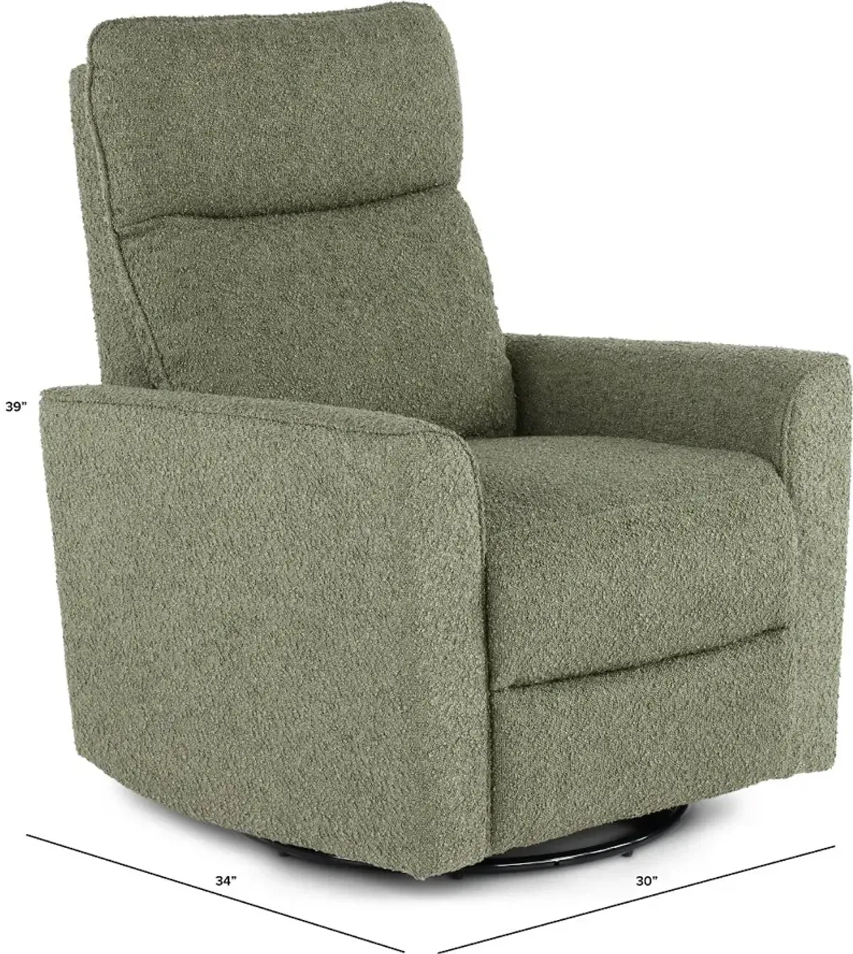 Soho Sage Green Comfort Swivel Glider