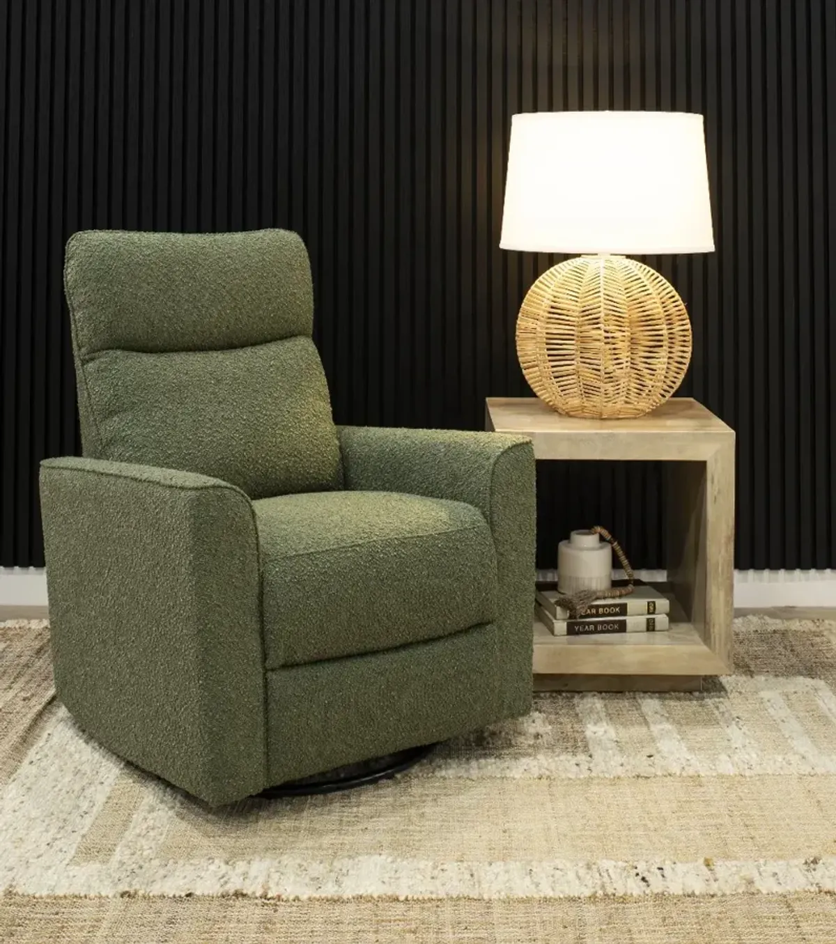 Soho Sage Green Comfort Swivel Glider