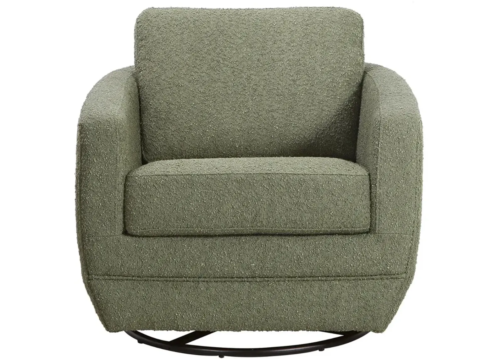 Gogh Mid-Century Dappled Sage Swivel Glider