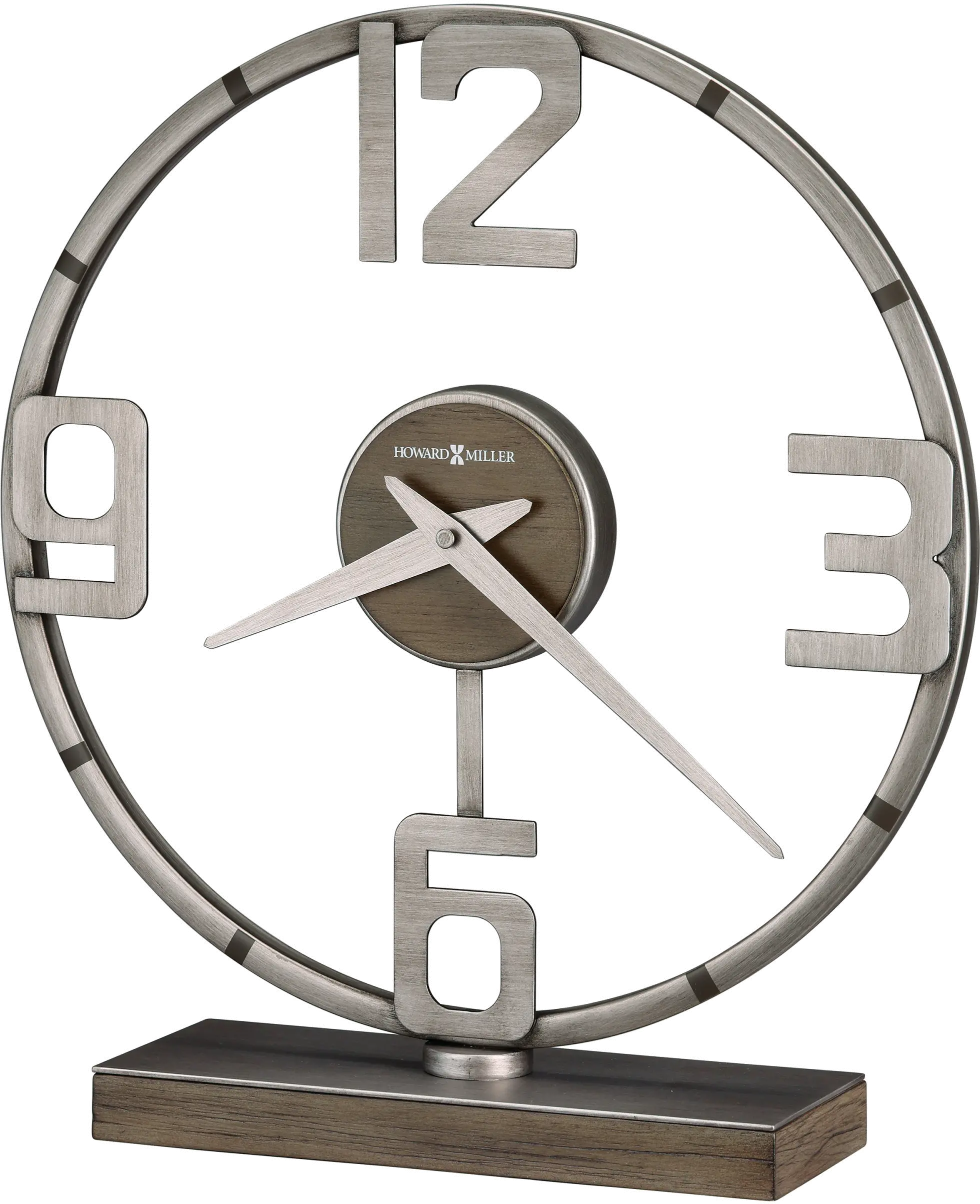 Hollis Metal and Wood Accent Clock