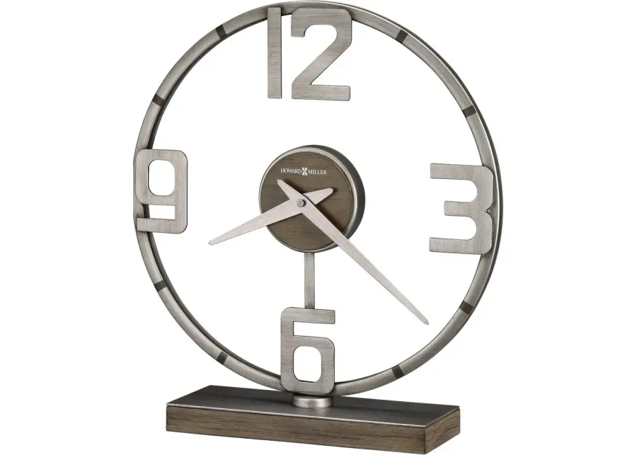 Hollis Metal and Wood Accent Clock