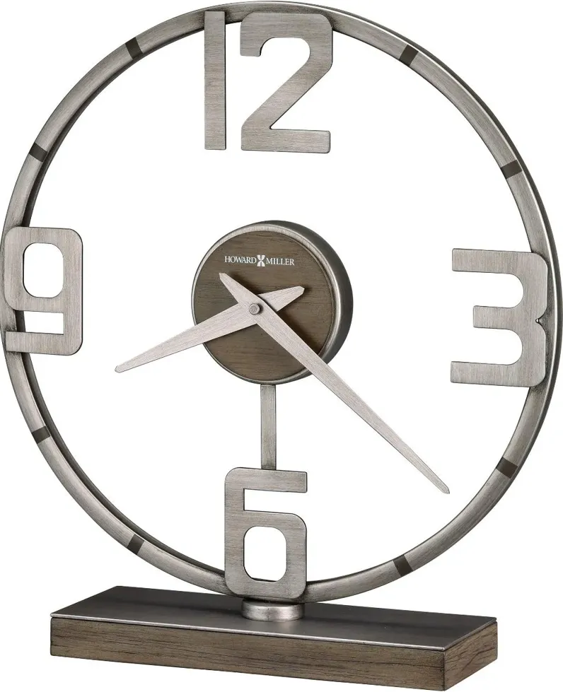 Hollis Metal and Wood Accent Clock