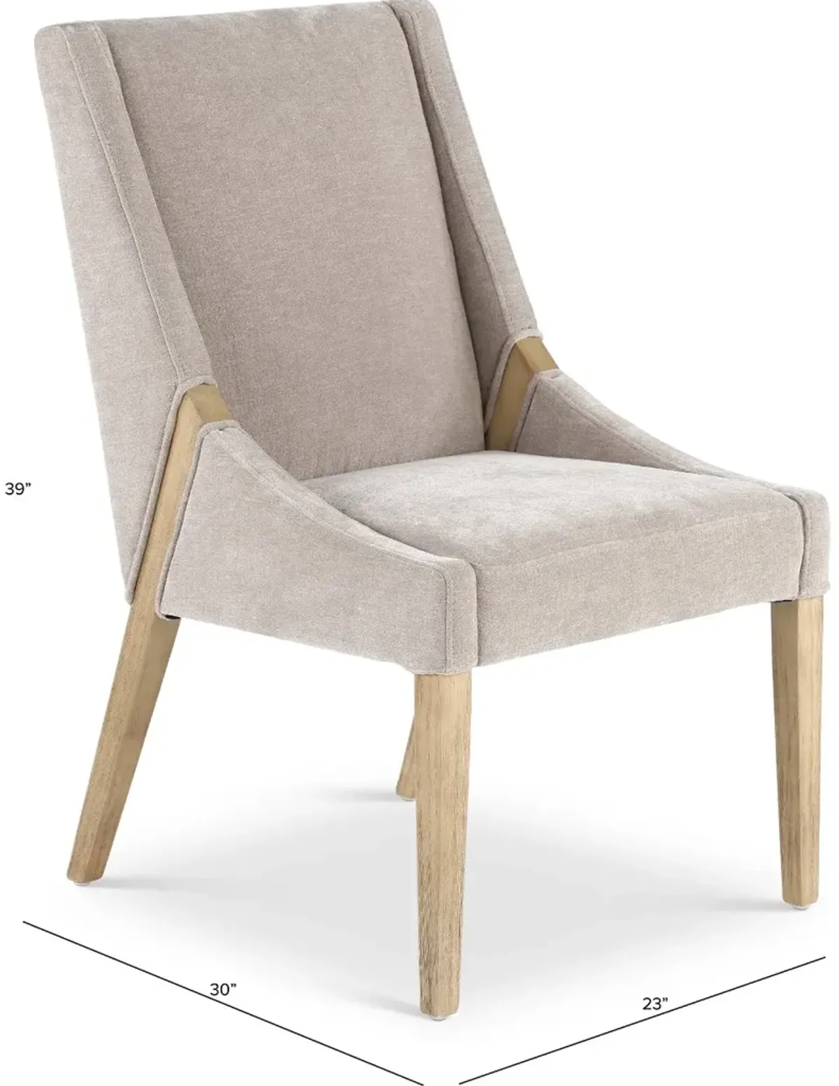 Capri Truffle Brown Upholstered Dining Chair