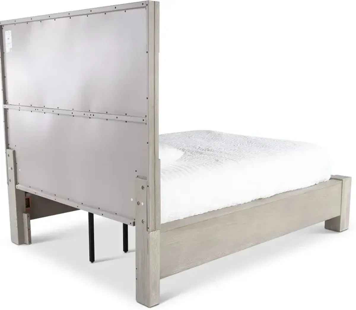 Millwork Gray Queen Platform Bed