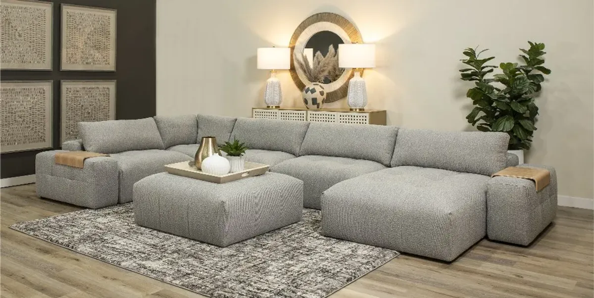 Preston Gray Modular 7 Piece Sectional