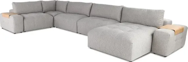 Preston Gray Modular 7 Piece Sectional