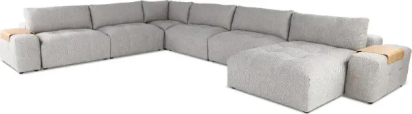 Preston Gray Modular 8 Piece Sectional