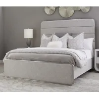 Brighton Gray Upholstered Queen Bed