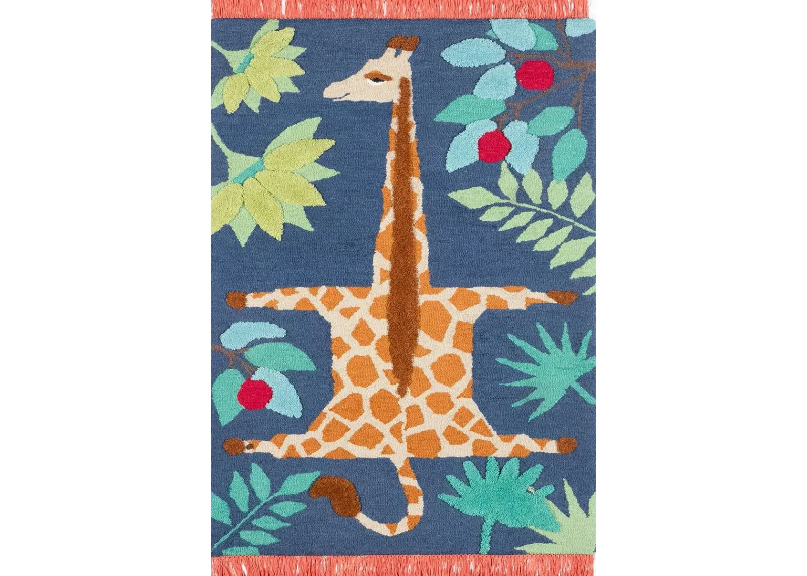 Atticus 5 x 7 Giraffe in Multicolor Area Rug