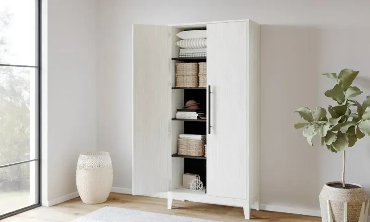 Molly Ivory White Storage Cabinet