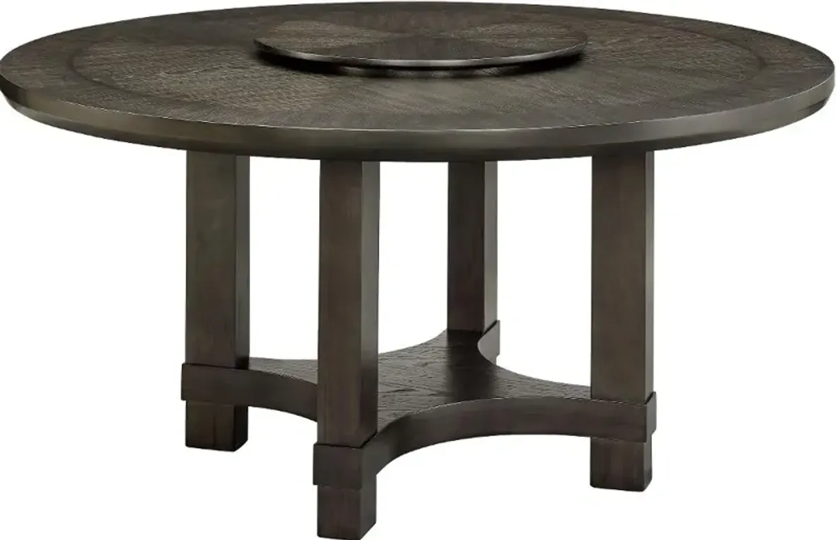 Jeffries Brown Round Dining Table