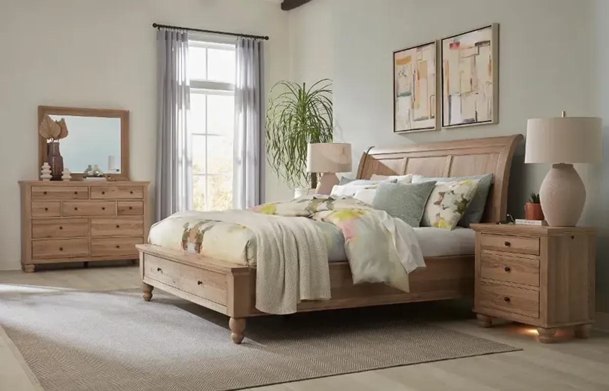 Cambridge Khaki King Storage Bed