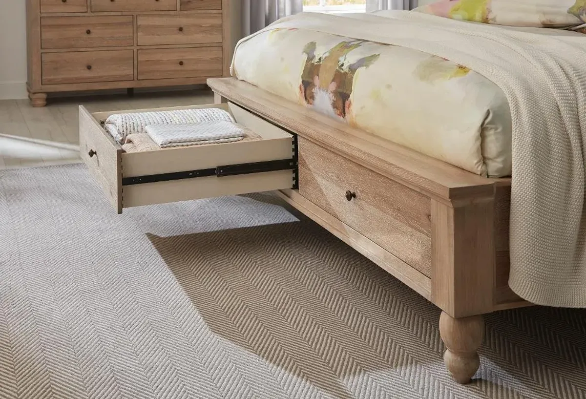 Cambridge Khaki King Storage Bed