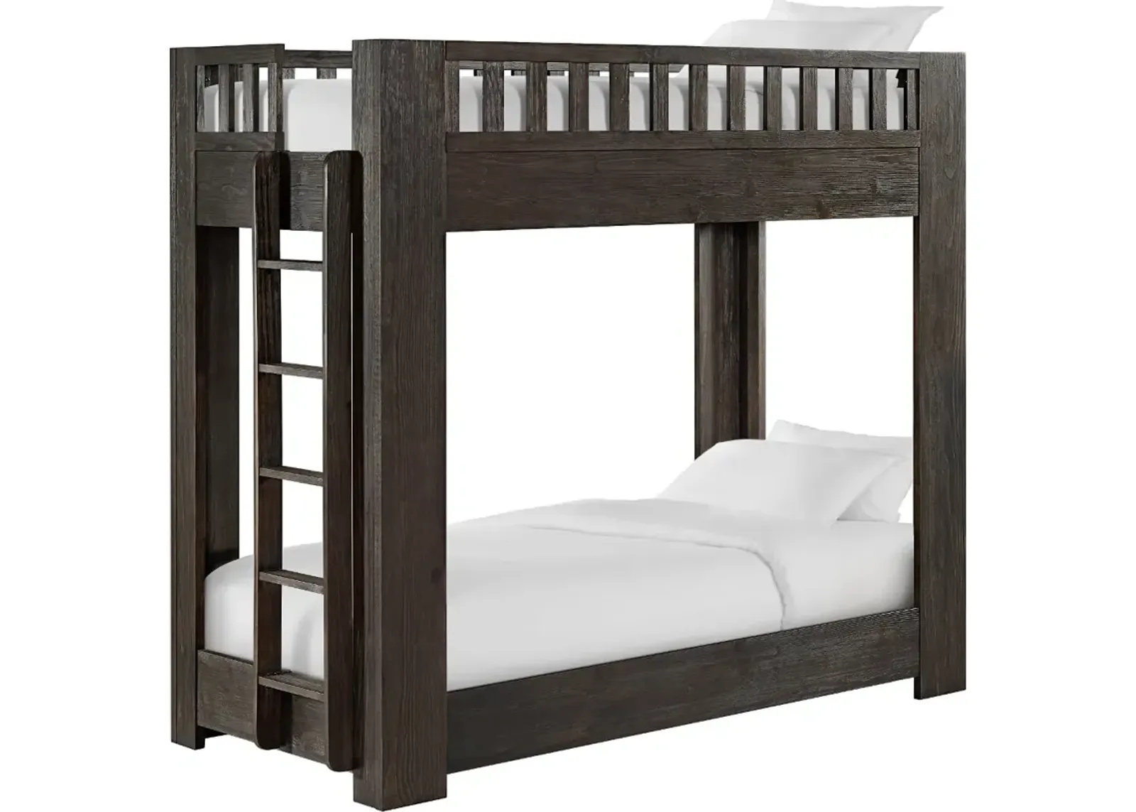 Bello Dark Brown Twin-over-Twin Bunk Bed