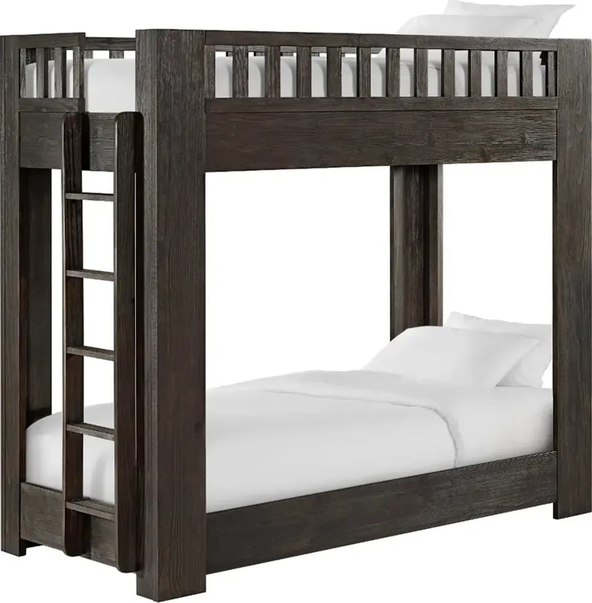 Bello Dark Brown Twin-over-Twin Bunk Bed