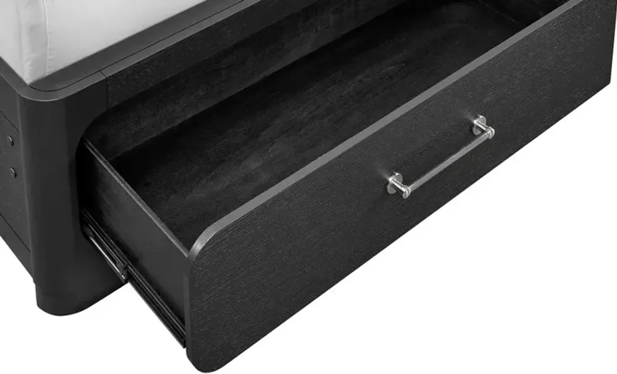 Loft Black King Storage Bed