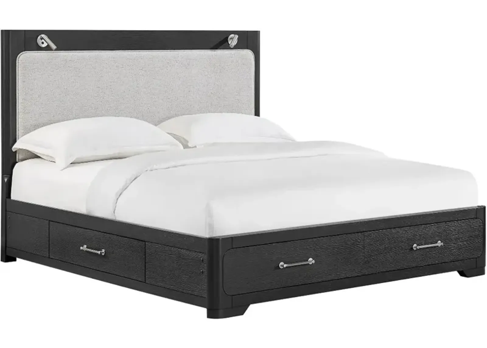 Loft Black King Storage Bed