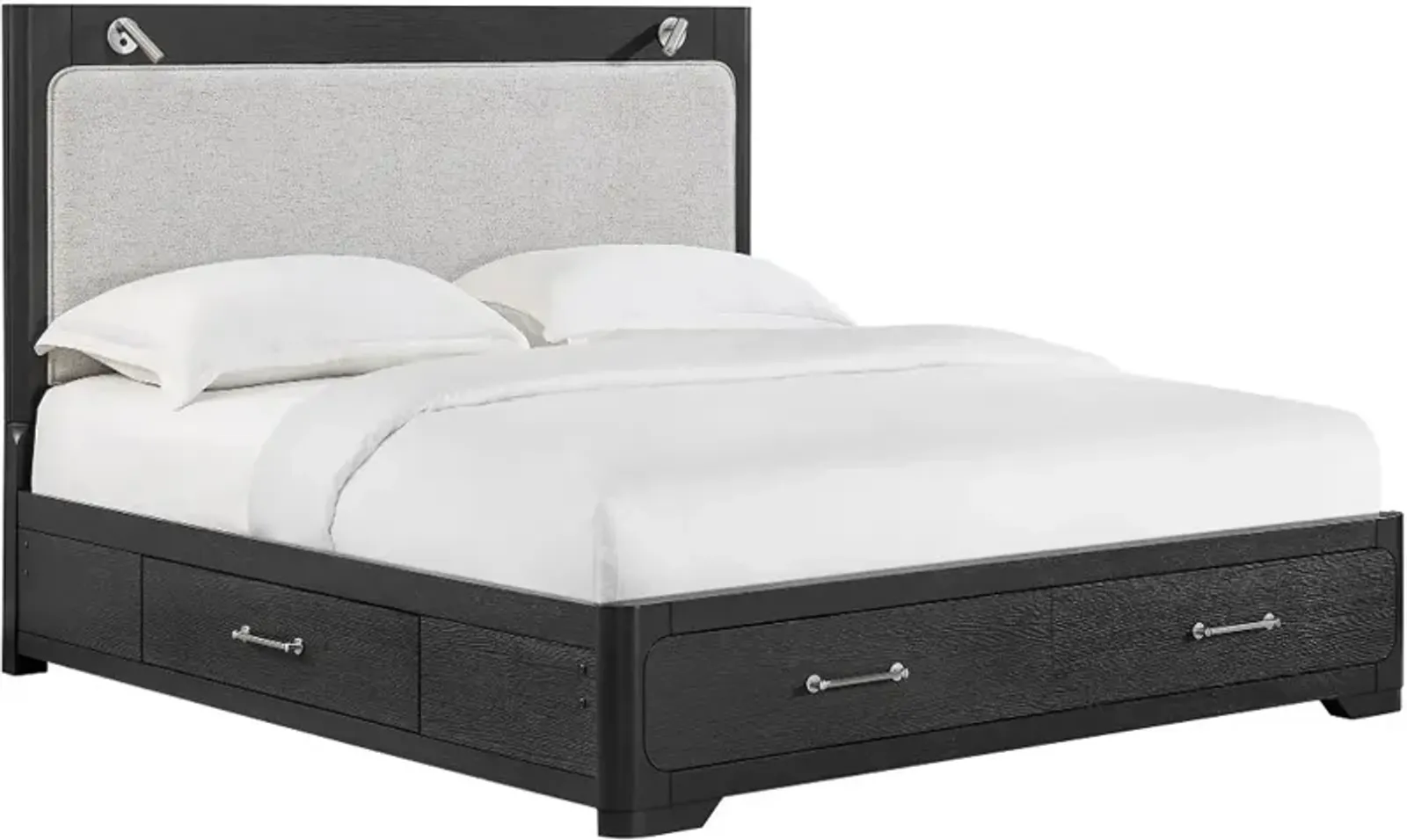 Loft Black King Storage Bed