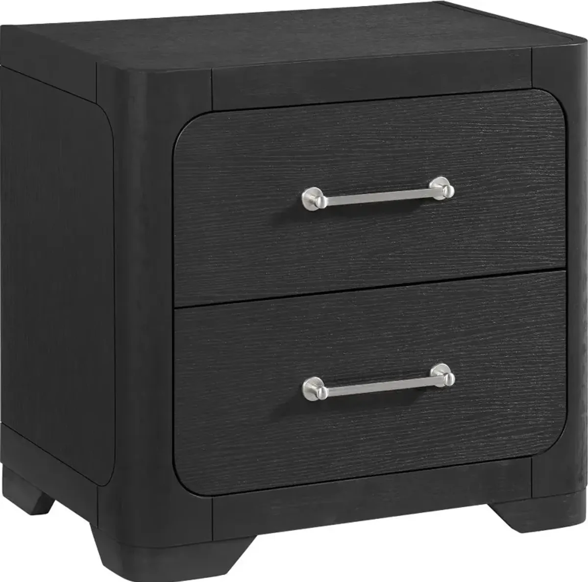 Loft Black Nightstand