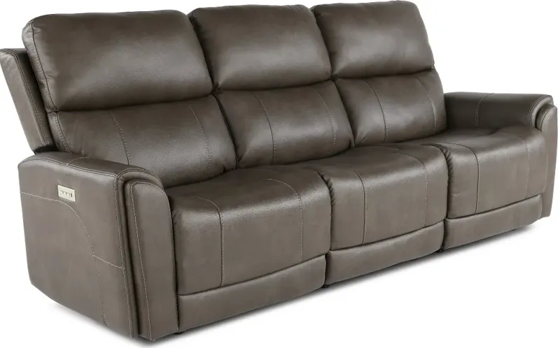 Damon Smoke Gray Power Reclining Sofa