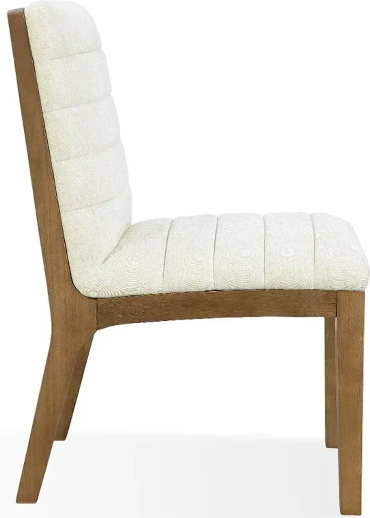 Sumire White Linen Upholstered Dining Chair