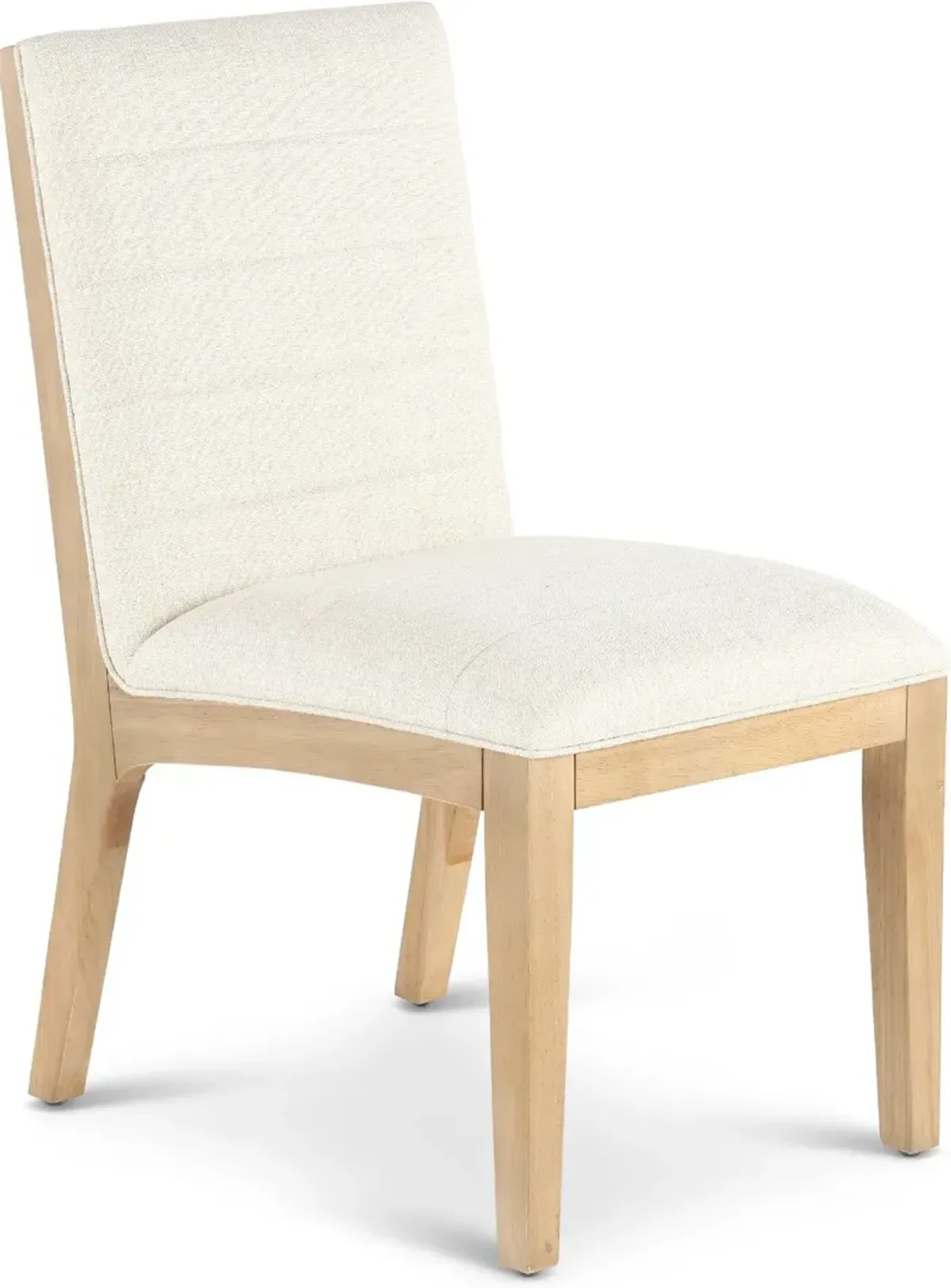 Sumire White Linen Upholstered Dining Chair